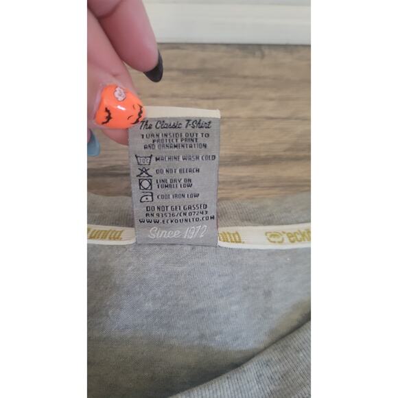 Vintage Ecko Unltd The Classic T-Shirt XXL Gray Gold Script Logo 2000s Y2K... - Picture 6 of 8